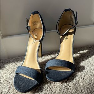Denim JustFab High Heels | Brand New | Still In The Box